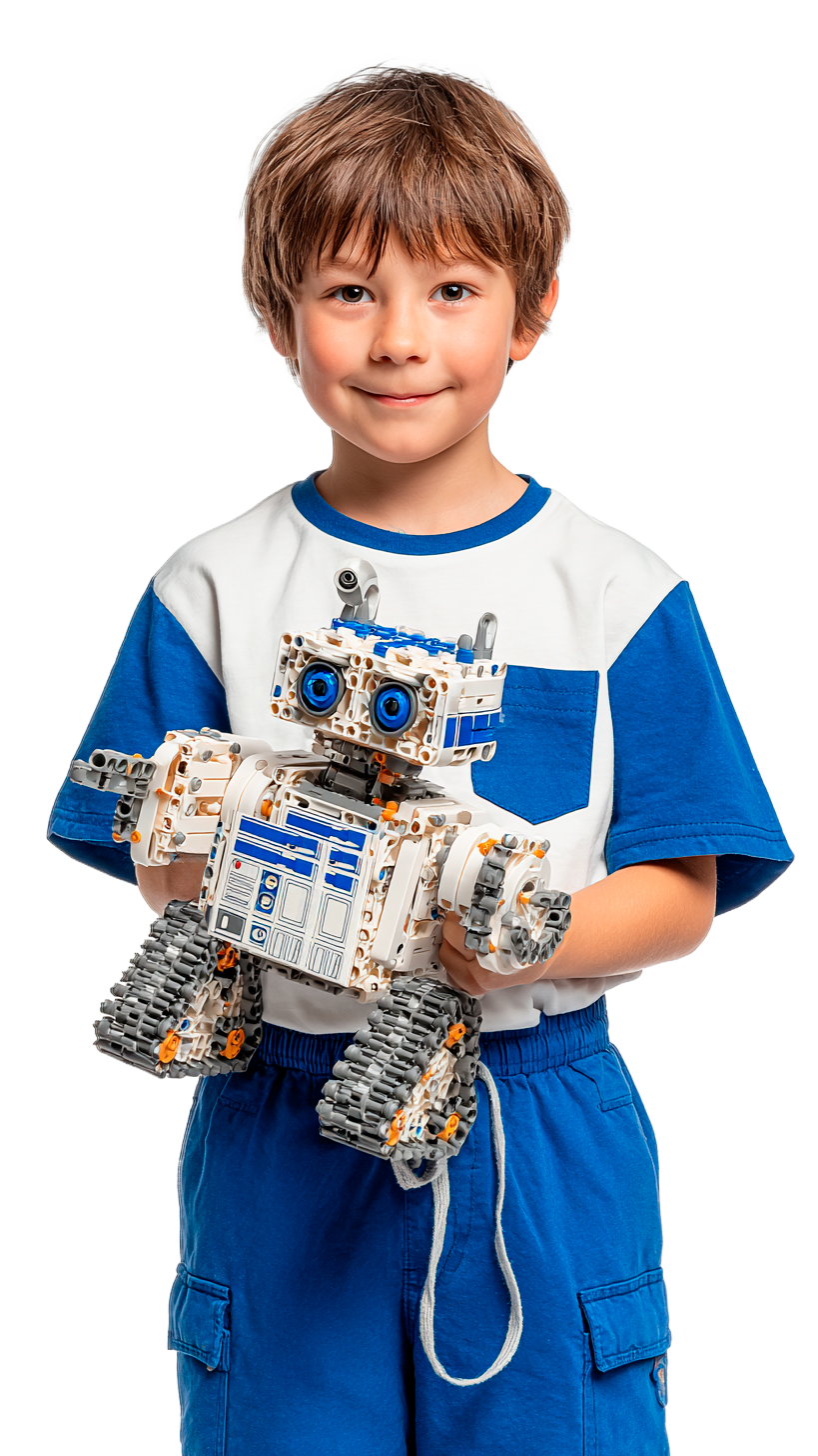 Niño programando Bytebots